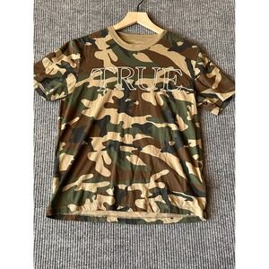 True Religion Men Camo Y2K Aesthetic Streetwear Vintage Style T Shirt Small